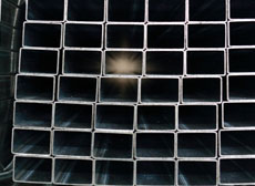 ASTM A53 B级25 x 25 mm镀锌黑色方形钢管